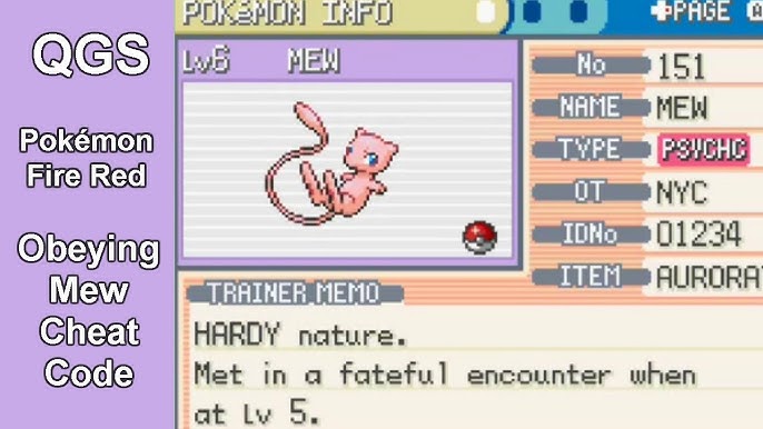 Como Capturar o Mew no Pokemon Fire Red: 11 Passos