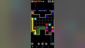 How To Solve Flow Free Inkblot Pack Level 15 8x8 Board Walk Through Solution Walkthrough