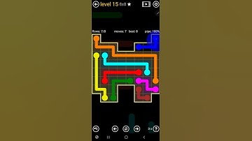 How To Solve Flow Free Inkblot Pack Level 15 8x8 Board Walk Through Solution Walkthrough