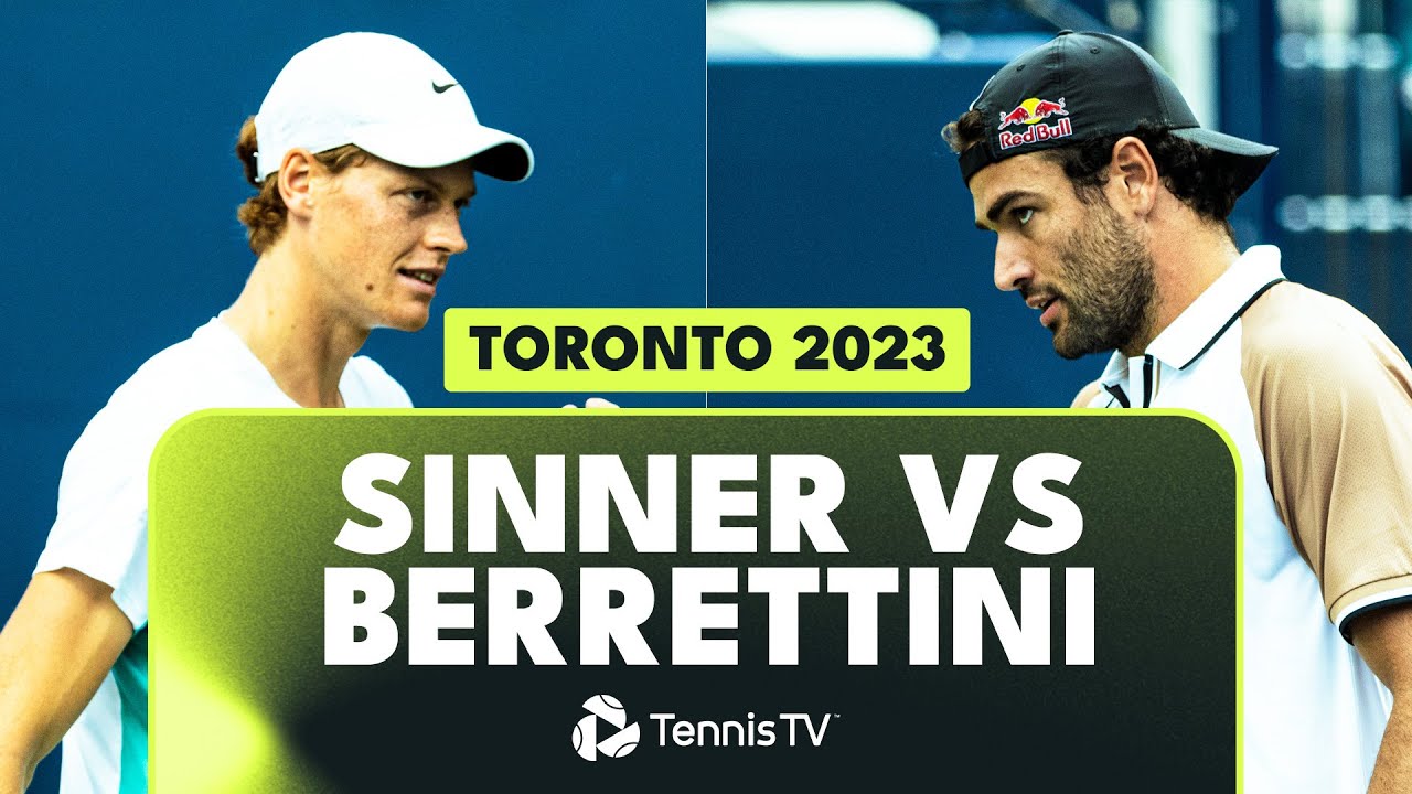 Jannik Sinner vs Matteo Berrettini Highlights Toronto 2023