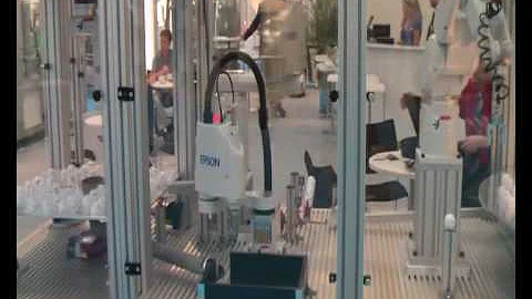 Epson Spider RS4-551S, RS3-351S, ProSix C3-601S, Scara G3-S51S und G6-553P in IP65.avi