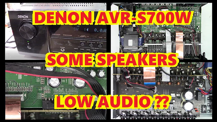 DENON AVR-S700W AV RECEIVER LOW SURROUND RIGHT / FRONT RIGHT CHANNELS. REPAIR FIX ELECTRONICS STEREO