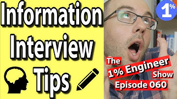 Informational Interview Tips Questions Examples for Engineers