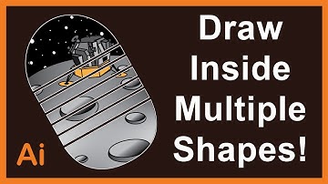 How to Draw Inside Multiple Objects In Adobe Illustrator!