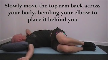 thoracic spine mobility  - bow and arrow side lying