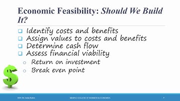 Systems Analysis   Design   Ch 1   Feasibility Analysis