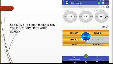 TrackSmart HOS App - Change Rule Set and Odometer Reading Units