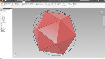 Icosahedron (sphere cut method) - Autodesk Inventor