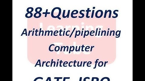 Computer Architecture Arithmatic and Pipelining ,part-6