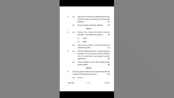 BCA question paper LU C programming previous year Bca #bca #exam