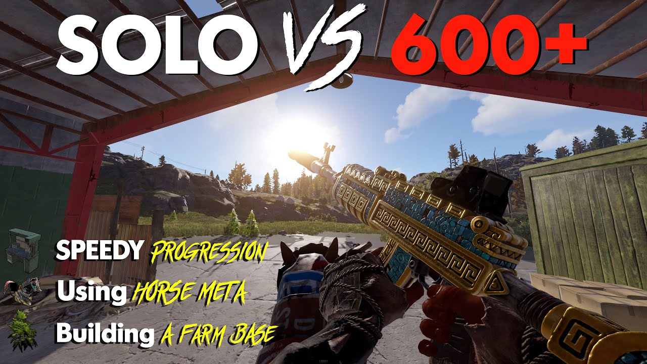 A SOLO'S WIPE ON HIGH POP | Official Vanilla Rust - 14,500 hrs