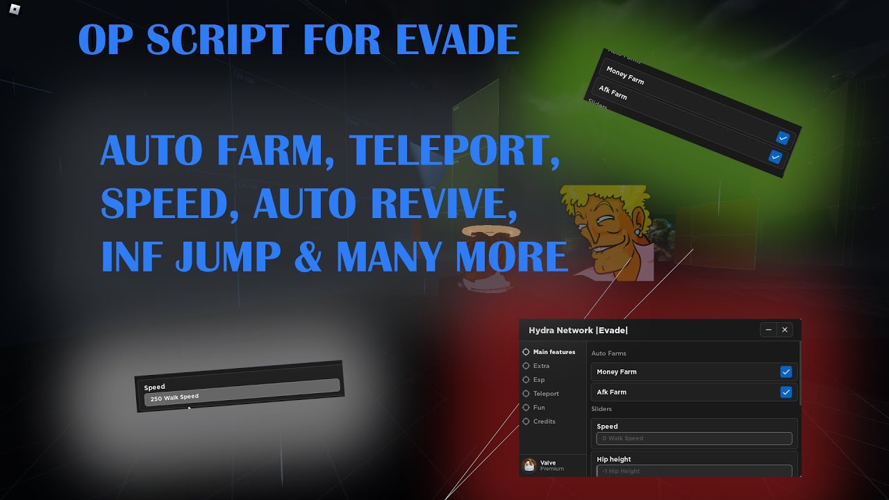 BEST Roblox Evade Script GUI ESP Exploit Unpatched (2023 Pastebin