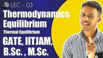 (LEC-3) Thermodynamic Equilibrium || Thermal equilibrium || For GATE , IITJAM , B.Sc. ||