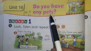 Tiếng Anh Lớp 3 Unit 16 || DO YOU HAVE ANY PETS - Học Từ Vựng Ngữ Pháp
