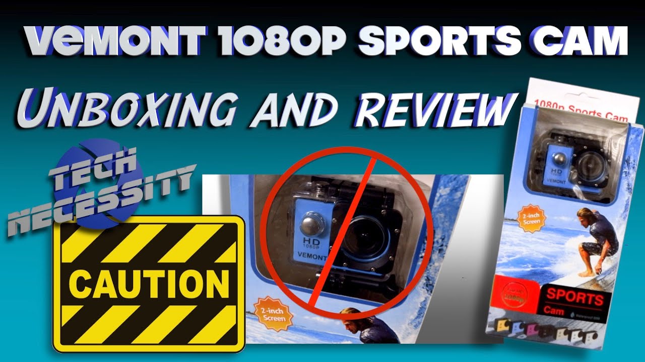 Cheap Action Camera Vemont 1080p Sports Cam Unbox and Review YouTube