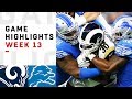 Rams vs. Lions Week 13 Highlights | NFL 2018