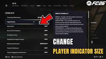 FC 26 How to Change Player Indicator Size