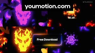 Fire Skull Logo | Free Spooky Flame Logo Reveal (Ae, Pr, Dr, FCPX) screenshot 2