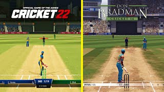 Cricket 22 Vs Don Bradman Cricket 14 | In-Depth Comparison