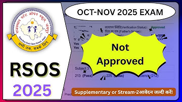 rsos stream-2 form not approved, open board form not approved, rsos supplementary form not approved 