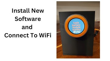 flashing new firmware on the Tesla battery module monitor and connecting to Wi-Fi