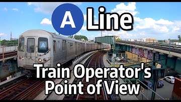 ⁴ᴷ⁶⁰ NYC Subway Front Window View - The A Express to Rockaway Park