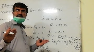 BIOSTATISTICS KMU-INS-BSN: UNIT-3-J QUARTILE DEVIATION FROM DIFFERENT DATA SERIES