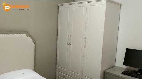 Hoàn thiện mẫu Tủ quần áo trẻ em sắc kem thanh lịch​ tại nhà chị Hạnh - Minh Khai