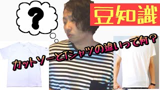 試しに見て下さい！カットソーとTシャツの違いを解説しました！