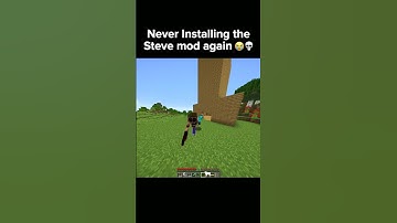 Minecraft Steve mod is so scary