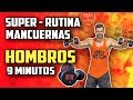 🔴 RUTINA HOMBROS 9 MINUTOS #3 || EJERCICIOS DE HOMBROS CON MANCUERNAS EN CASA