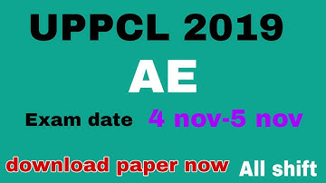 Download paper/UPPCL AE 2019/all shift