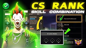 CS Rank NEW Character Combination | Best Character Skill For CS Rank | CS Rank Best Character Skill