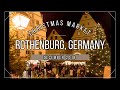 4K Christmas Market in Rothenburg ob der Tauber, Germany - December 2018