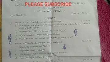 Degree 1st year 2nd sem 