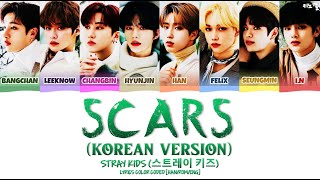 STRAY KIDS (스트레이 키즈) - 'SCARS (KOREAN VERSION)' LYRICS COLOR CODED [HAN/ROM/ENG] Resimi