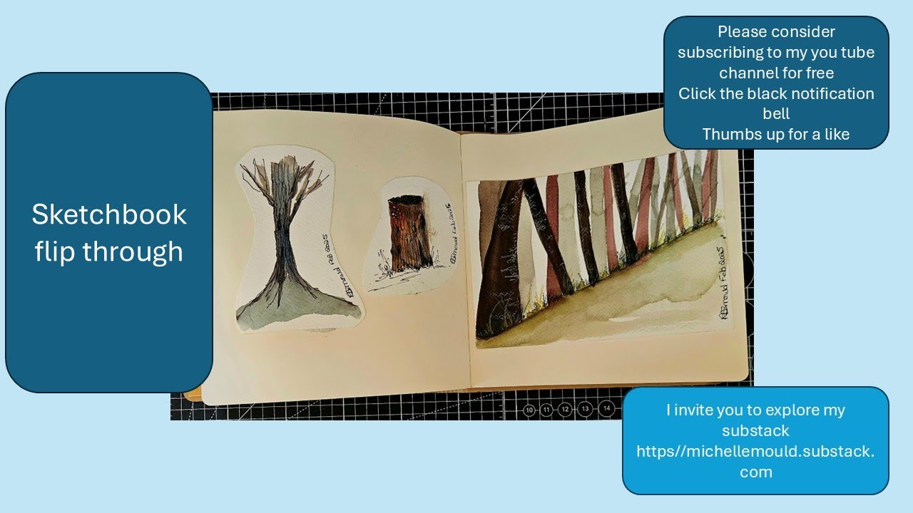 sketchbook flip through - YouTube