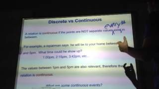 10/1 interval notation and discrete vs continuous