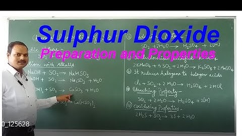 Sulphur Dioxide (SO2)- Preparation and Properties For Class 12th, p- block ( 16th group) Elements
