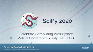 Align Incentives Across Cases for Domain Specific Scientific Software |SciPy 2020| Benthall & Seth
