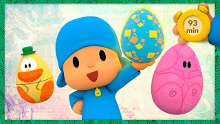 POCOYO AND NINA 🥚 An Easter Egg Slide 🎢 [93 min] ANIMATED CARTOON for Children | FULL episodes