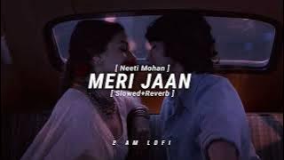 MERI JAAN🌺❣️-LOFI [ Slowed Reverb ] | NEETI MOHAN | GANGUBAI KATHIYA BARI | 2AM LOFI | TEXT AUDIO