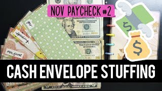 Cash Envelope Stuffing November 2018 Paycheck 2 + FREEBIE! | Dave Ramsey Cash Envelope System