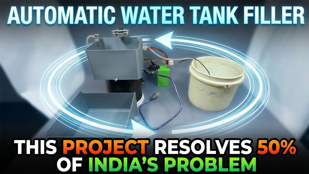 DIY Automatic Water Tank Filler Using Arduino | Home Automation Project 
