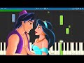 A Whole New World - EASY Piano Tutorial - ZAYN, Zhavia Ward - Disney's Aladdin Soundtrack