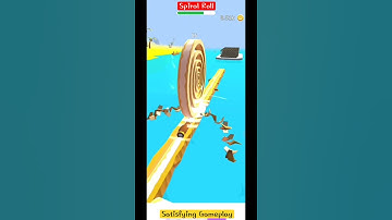 Spiral Roll 6sec reverse fantastic game 16 Satisfying Gameplay 54 Android mobile gaming #shorts