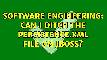 Software Engineering: Can I ditch the persistence.xml file on JBoss?