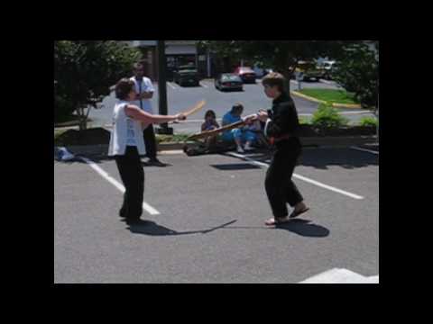 Sifu Rob, Jacob and Kirsten Demonstarting Kung Fu,...