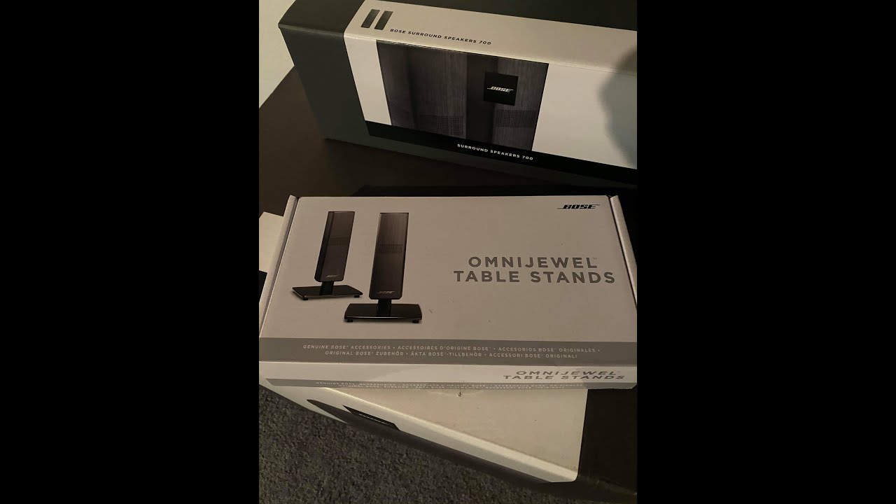 Bose 700 Omnijewel speakers / table stands - Unboxing - YouTube