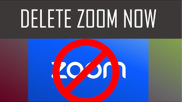 Delete Zoom Now!